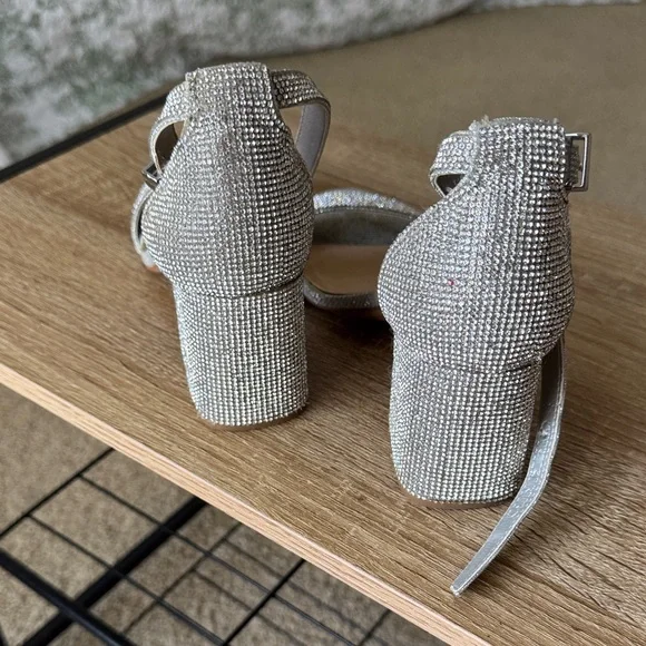 Gianni Bini Glittering Silver Heels - Picture 5 of 5